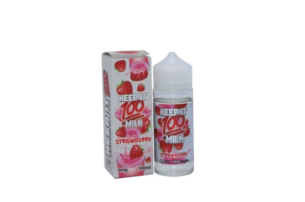 Keep It 100 - Milk Strawberry - 100 milliliter