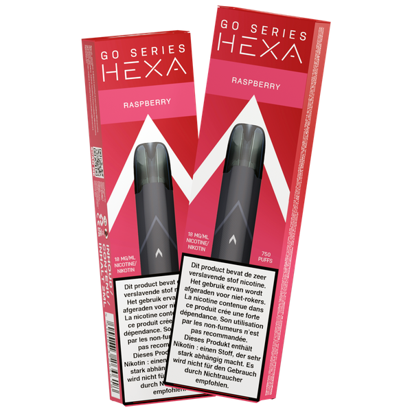 HEXA Go (2ml) - BE - Raspberry - 18 mg