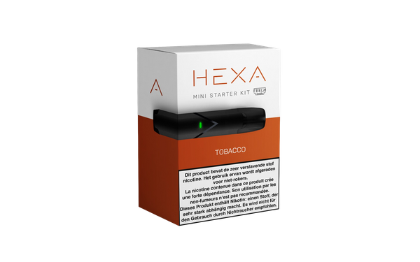 HEXA - Mini Kit - Tobacco - BE - 20 mg - Space Grey