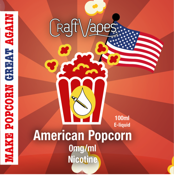 Craft Vapes - American Popcorn / Popcorn - 100 milliliter