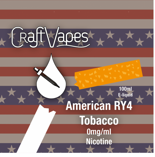 Craft Vapes - American RY4 Tobacco / RY4 - 100 milliliter