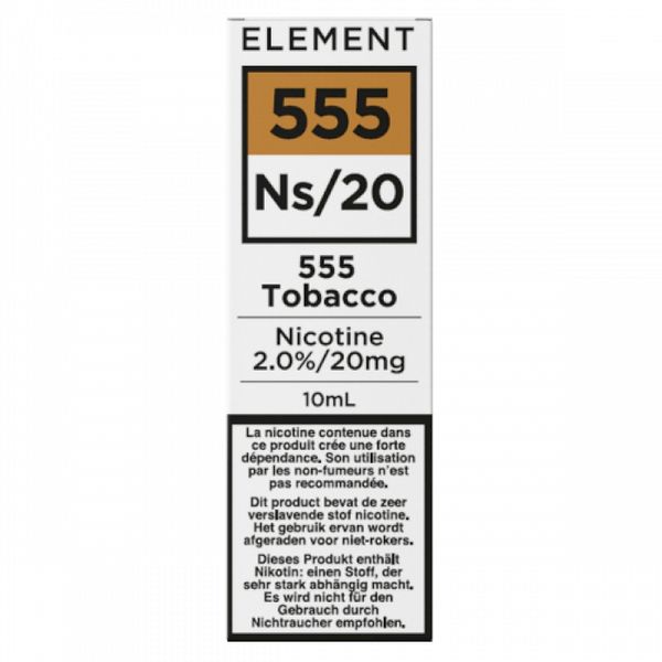 Element - 555 Tobacco - BE (Nic salt) - 20 mg