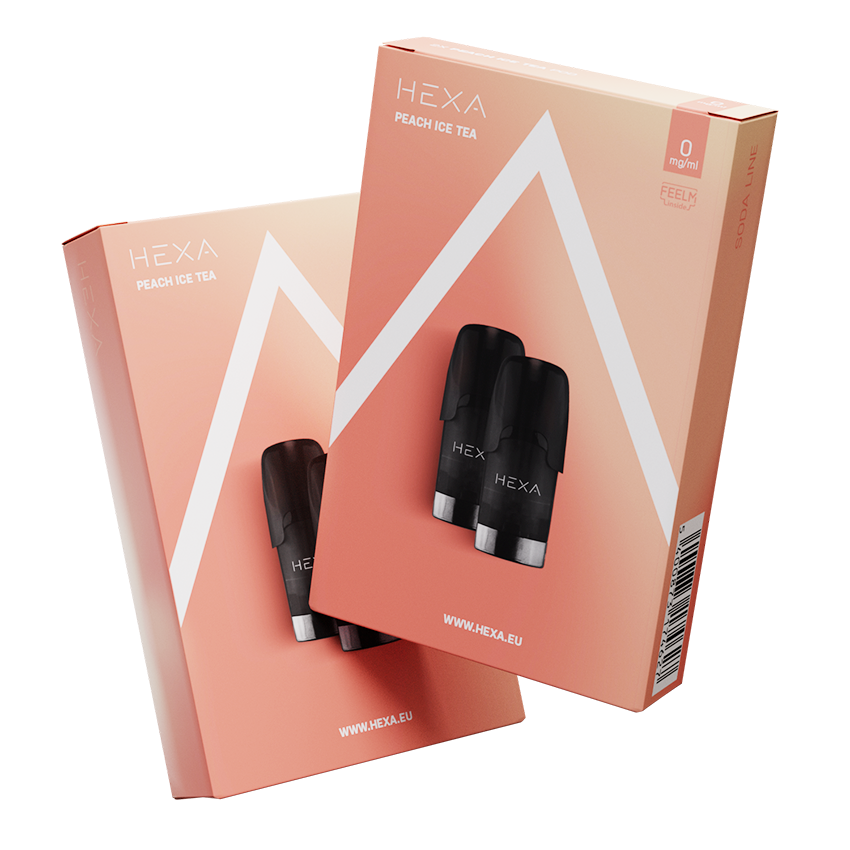 HEXA - 3.0 Pods - BE - Peach / Peach Ice Tea