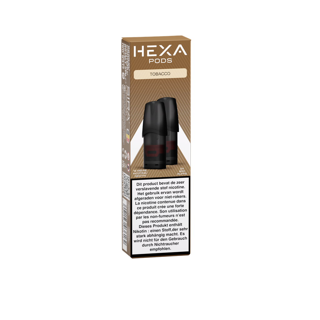 HEXA Sira - Pods - 2ml - BE - Tobacco